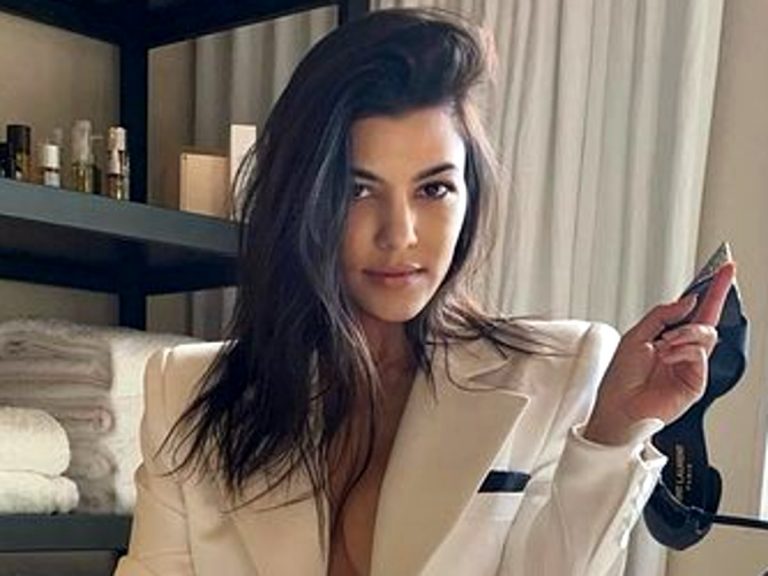 Kourtney Kardashian Is Stunning In Saint Laurent