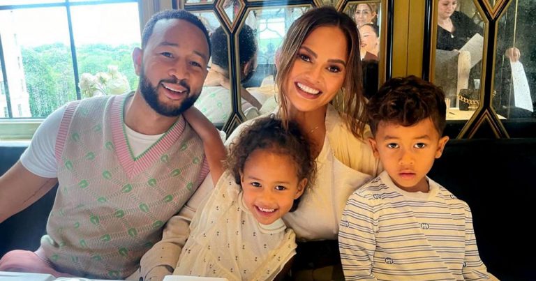 Tooth Fairy Time! Chrissy Teigen's Son Miles Knocks Out Sister Luna's Tooth