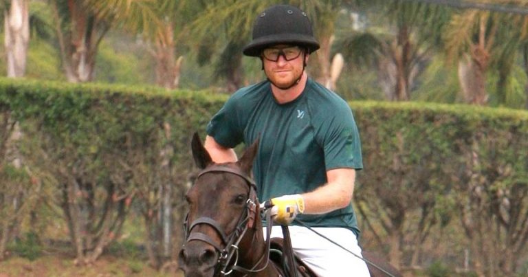 Yikes! Prince Harry Falls Off His Horse During Polo Match: Pics