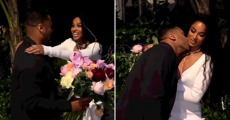 So Sweet! Russell Wilson Surprises Wife Ciara With Floral Bouquet