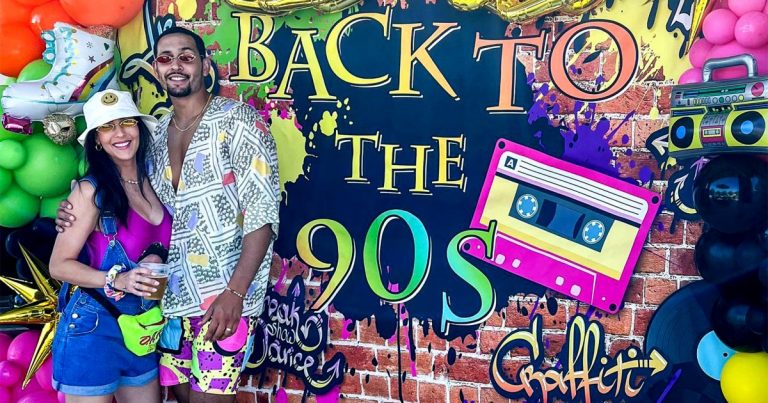 Dirty 30! Becca Kufrin Throws Fiance Thomas Jacobs a ‘90s-Themed Party