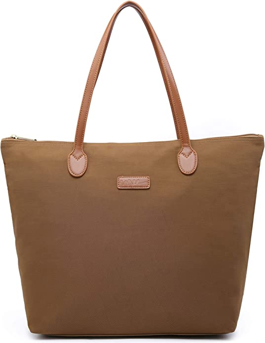 NNEE Water Resistant Light Weight Nylon Tote Bag