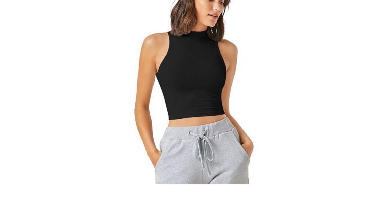 This High-Neck Crop Top Is the Perfect Basic to Pair With Any Summer Outfit