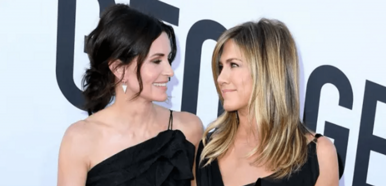 Jennifer Aniston posts photo in Friends Monica dress