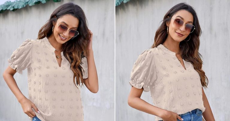 This Swiss Dot Blouse Might Just Be the Cutest Top on Amazon Right Now