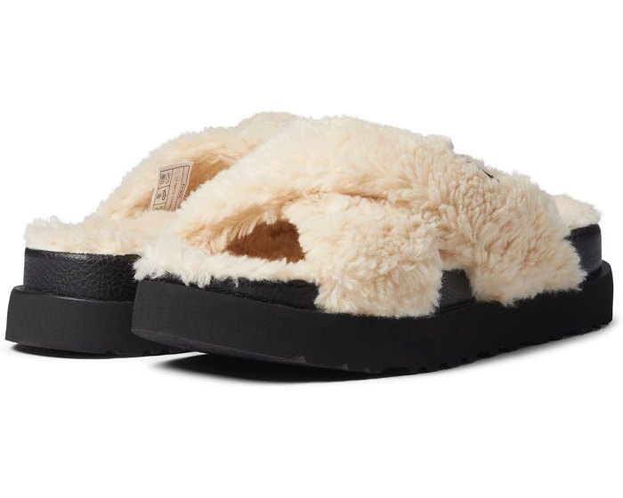 UGG Fuzz Sugar Cross Slide