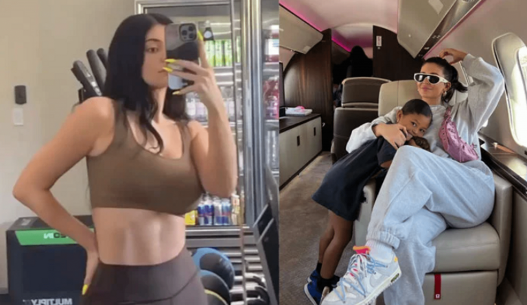 Kylie Jenner talks about the workouts that help her get back in shape after the birth of her son