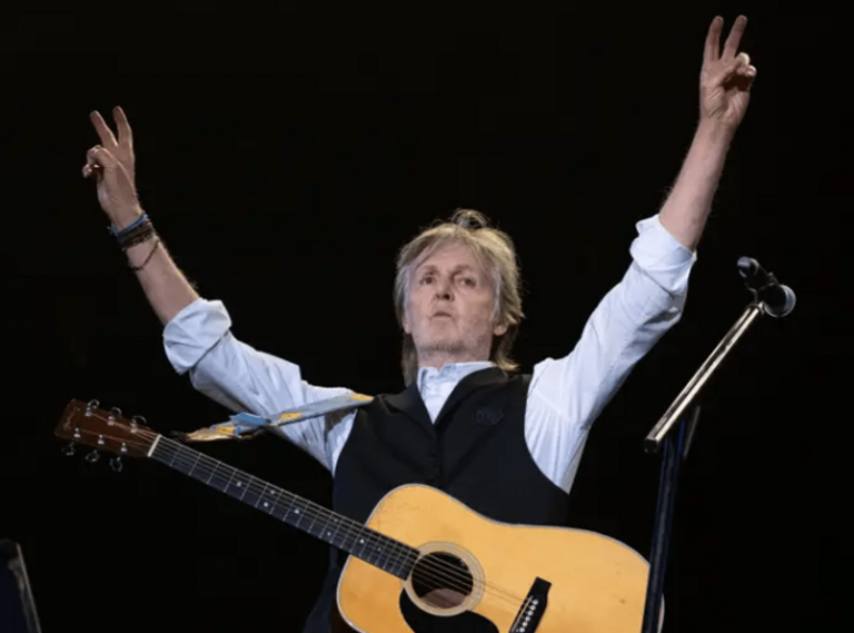 Paul McCartney Supports Johnny Depp at Glastonbury Festival