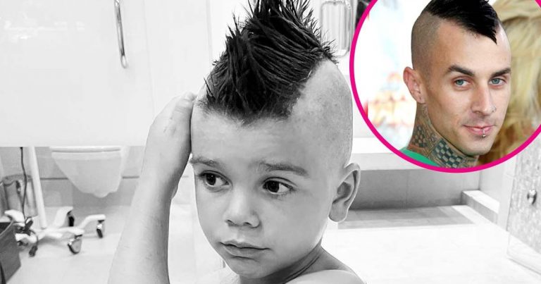 Just Like Travis! Kourtney Kardashian's Son Reign Disick Debuts Mohawk