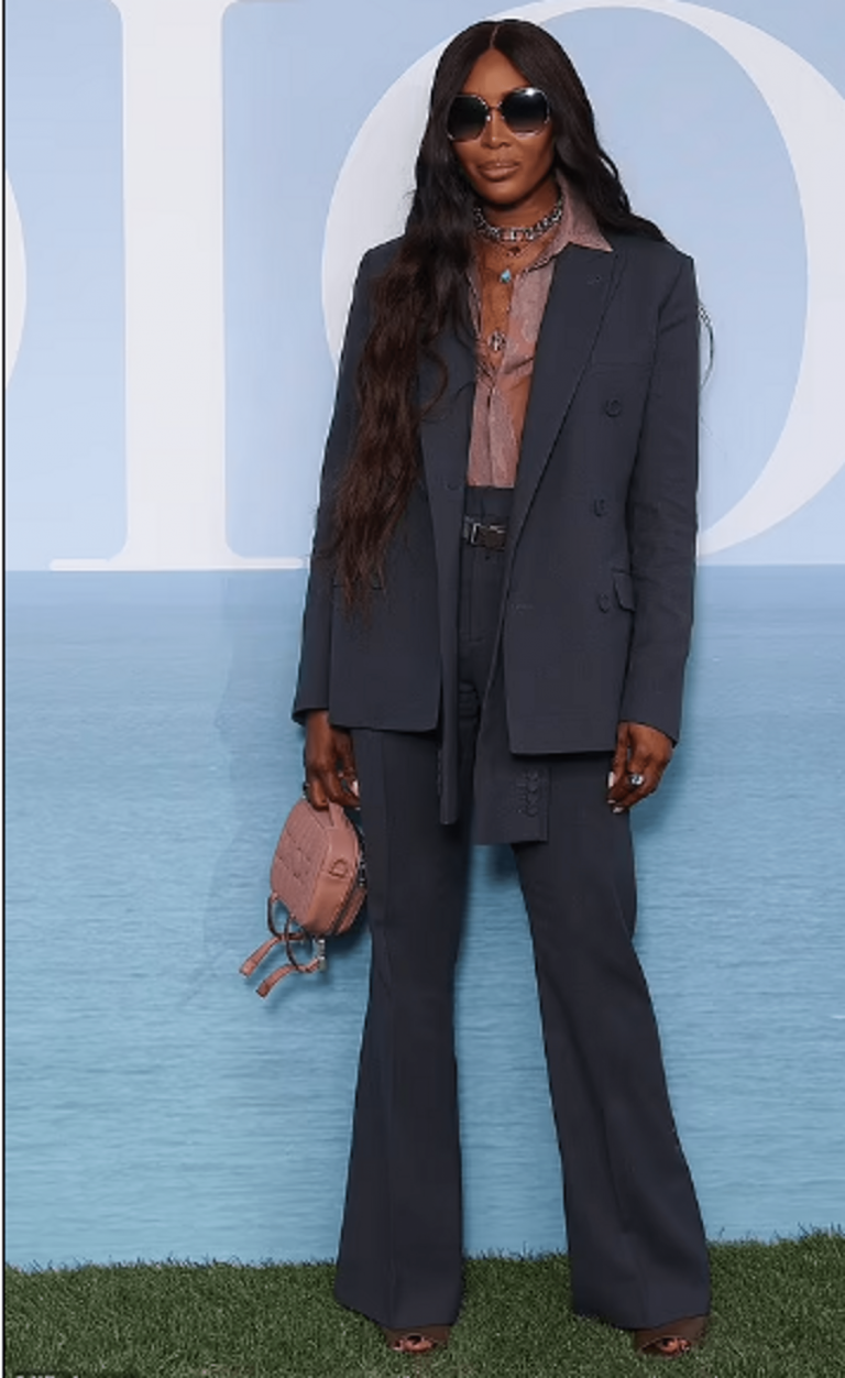 Naomi Campbell, David Beckham, and other stars at the Dior menswear show