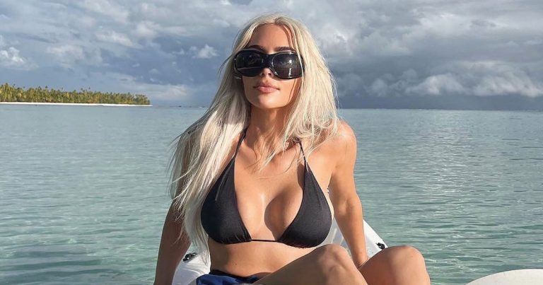 Beach Date! Kim Kardashian Stuns on Tropical Getaway With Pete Davidson