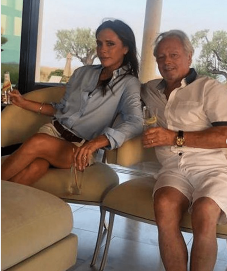 Victoria Beckham calls her father her ‘favorite drinking buddy’