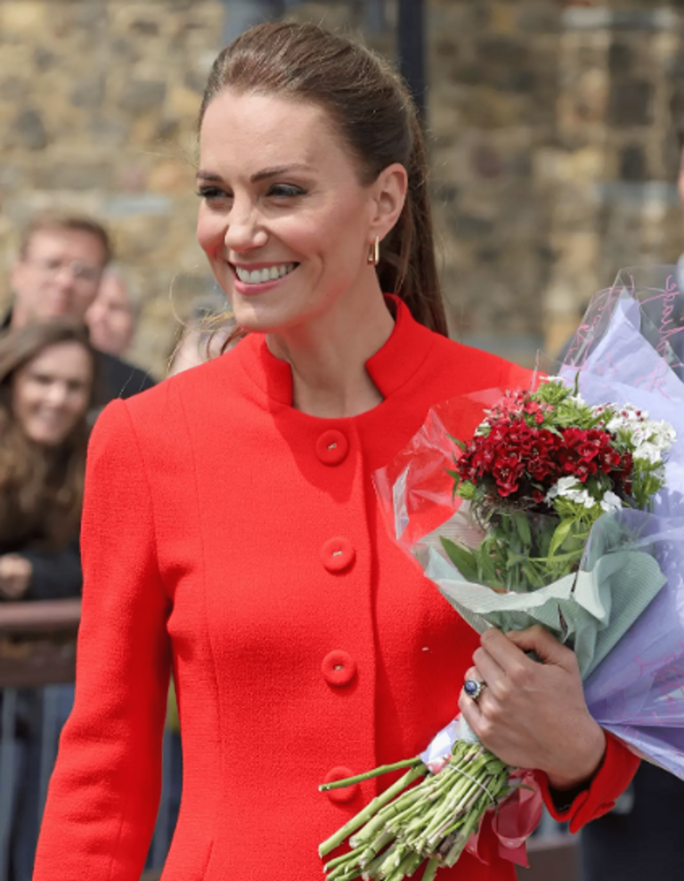 How did Kate Middleton react to the news that she would be the new Princess of Wales?