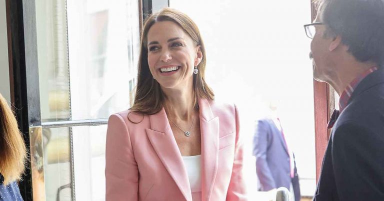 Pretty in Pink! Duchess Kate Shows Off Her Summer Style in a Pantsuit