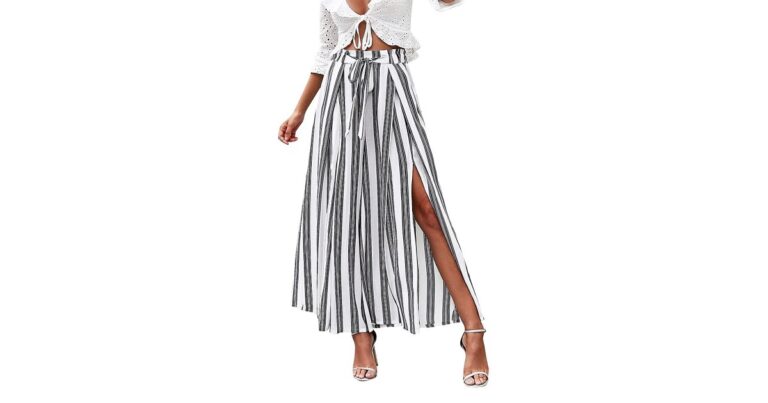 These Flowy, Belted Pants Totally Look Like a Maxi Skirt