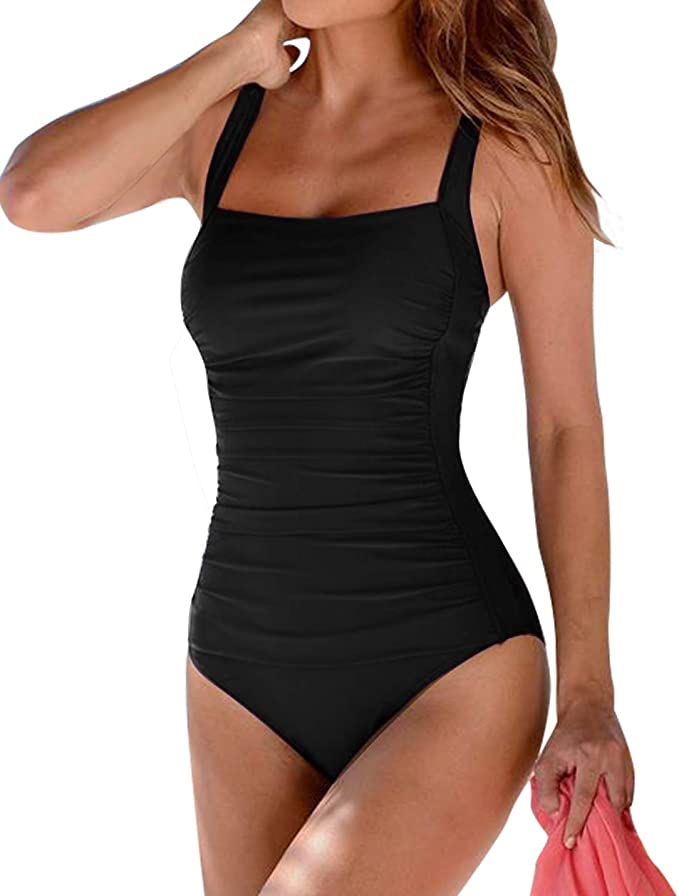 Upopby Women's Vintage Padded Push up One Piece