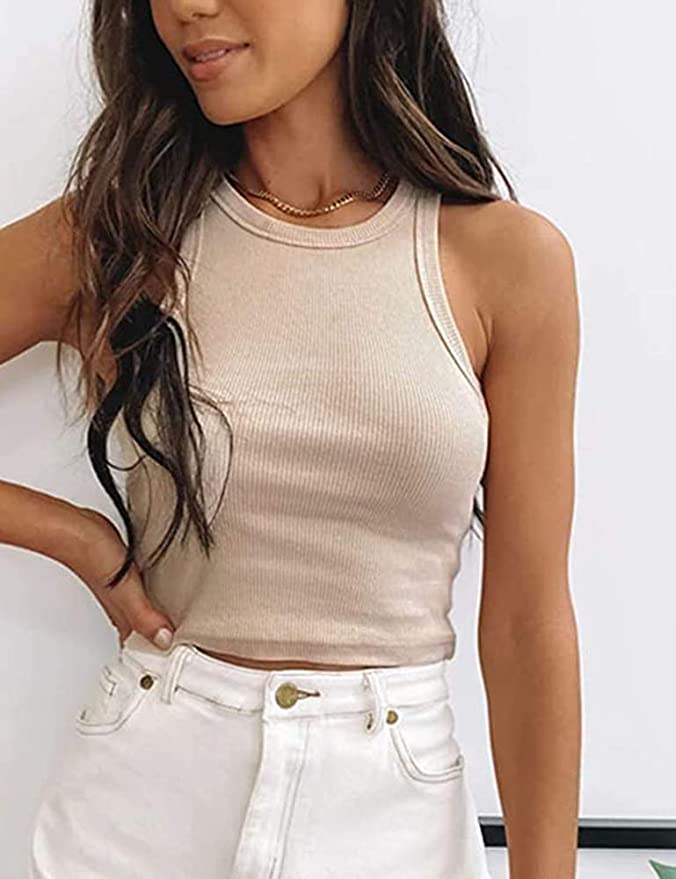 tan tank top