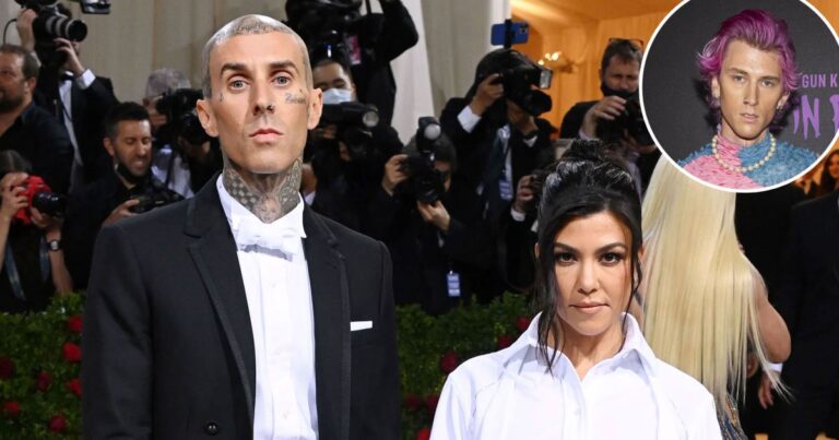 Kourtney Kardashian Packs on the PDA With Travis Barker at MGK’s Concert