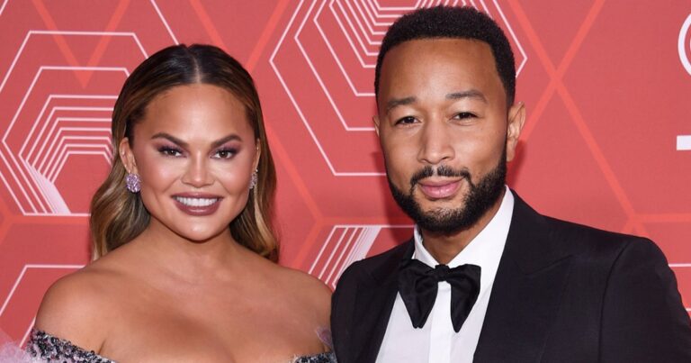 Watch Chrissy Teigen Crash John Legend’s Interview to Show Off Baby Bump