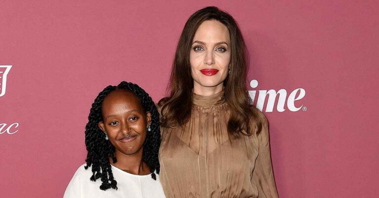 Mom Moves! Angelina Jolie Dances With Daughter Zahara at College Event